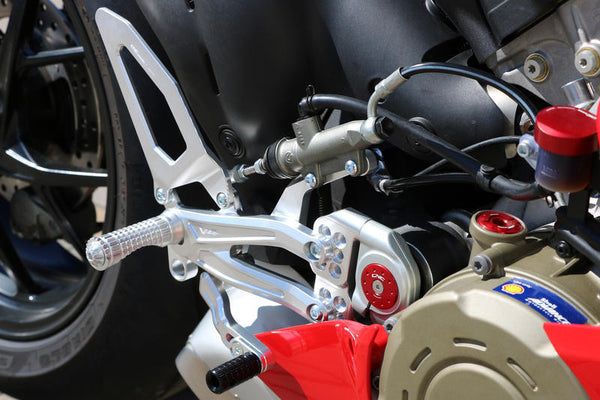 CNC RACING Adjustable rear sets RPS Ducati Panigale V4 series for V4, V4 S and V4 Speciale - EASY