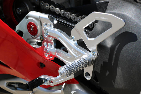 CNC RACING Adjustable rear sets RPS Ducati Panigale V4 series for V4, V4 S and V4 Speciale - EASY