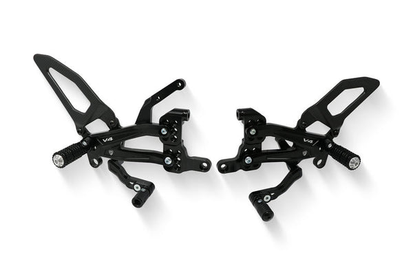 CNC RACING Adjustable rearsets Ducati Streetfighter V4 Carbon