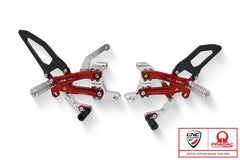 CNC RACING Adjustable rearsets Ducati Streetfighter V4 Carbon - Pramac Racing Limited Edition
