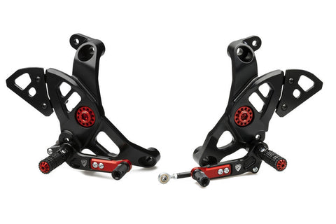 CNC RACING ADJUSTABLE REAR SETS DUCATI
