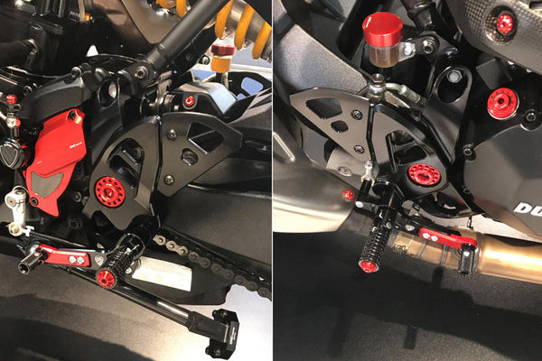 CNC RACING ADJUSTABLE REAR SETS DUCATI
