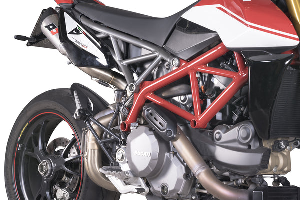 QD EXHAUST DUCATI Hypermotard 950 Doppio silenziatore Gunshot in Titanio
