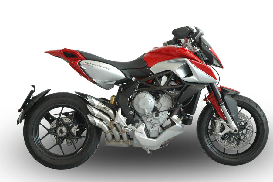 QD EXHAUST MV Agusta Rivale Power-Gun Silver Version