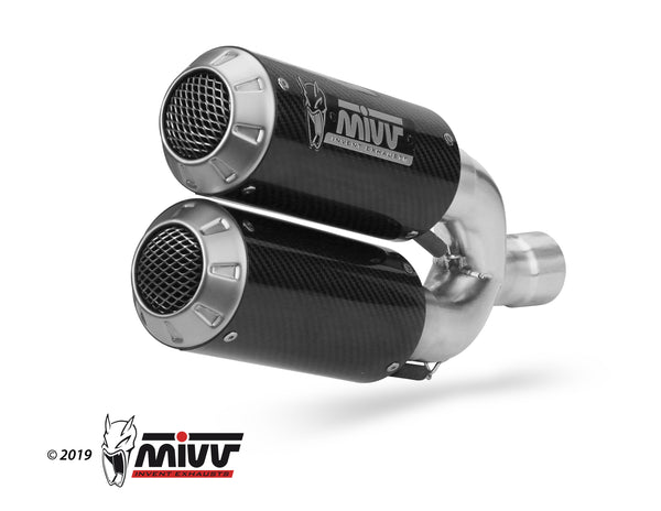 MIVV DUCATI MONSTER 1200 2017 > 2020 MK3 CARBON Exhausts
