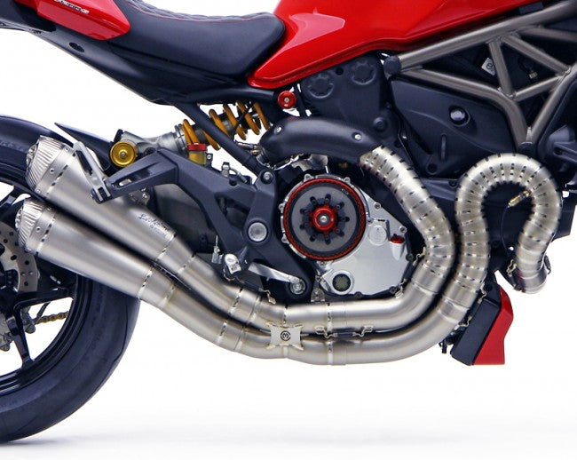 MOTOCORSE "Due Gemelli Dvxi" Lobster tail titanium exhaust system for M1200