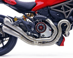 MOTOCORSE "Due Gemelli Dvxi" Lobster tail titanium exhaust system for M1200