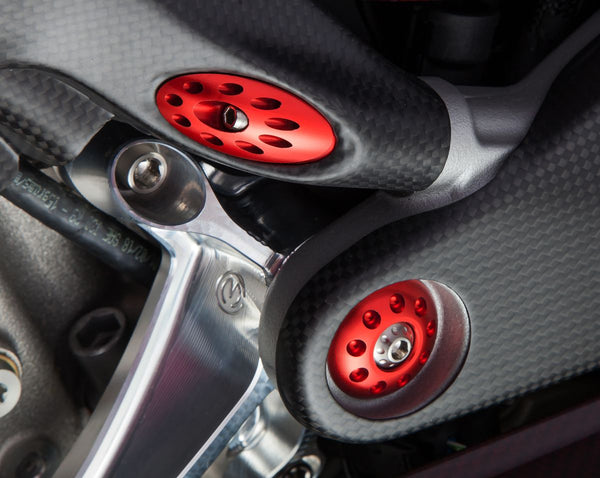MOTO CORSE Aluminium frame plugs kit (Nr.10) Streetfighter V4