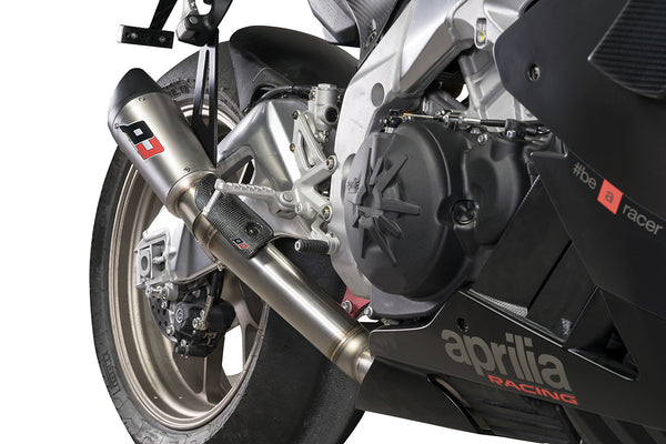 QD EXHAUST APRILIA Slip-on Titanium GUNSHOT RACING