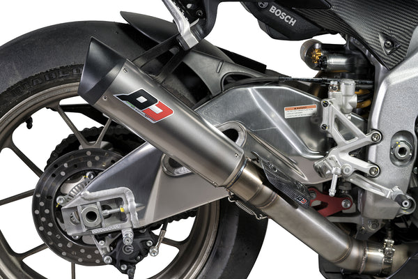 QD EXHAUST APRILIA Slip-on Titanium Tri-Cone RACING