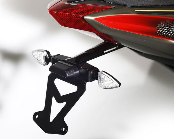 MOTO CORSE Billet CNC license plate support with led license plate light 104101155
