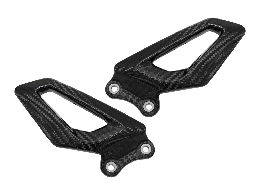 CRB117L - BMW S1000RR GLOSSY CARBON HEEL GUARDS