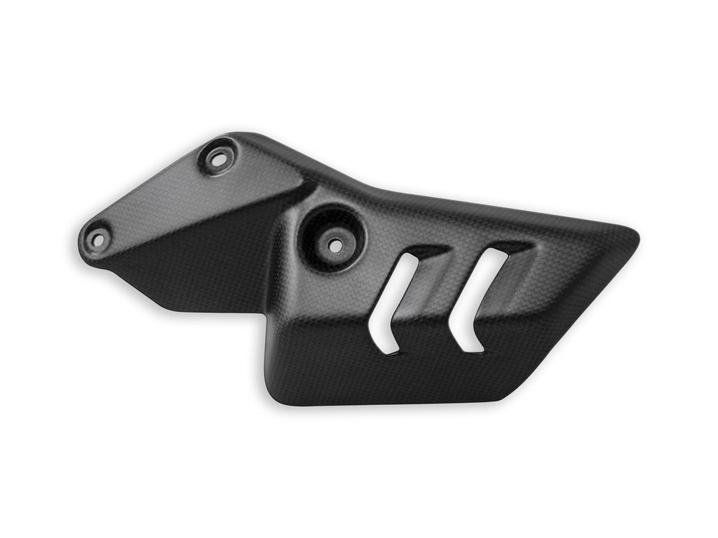 CRB128O - DIAVEL V4 LEFT EXHAUST HEAT SHIELD MATT CARBON