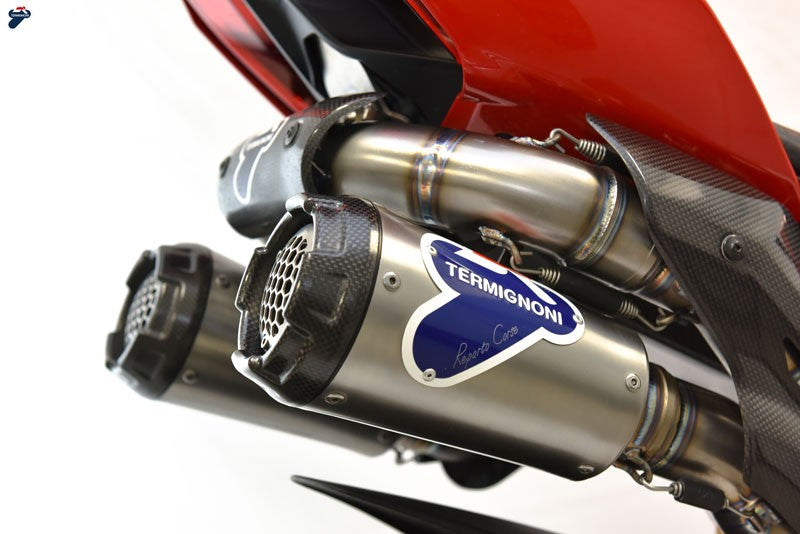 TERMIGNONI  DUCATI PANIGALE V4 - STREETFIGHTER V4 GR COMPL INOX PANIGALE V4 SBK REPLICA + UP MAP- NO ATT.TESTA Orizzontali   EU5 No front headers (orizzontal)