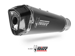 MIVV  DUCATI MONSTER 821 2018 > 2020 DELTA RACE BLACK STAINLESS STEEL Exhausts