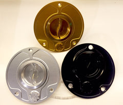 MOTOCORSE ALUMINIUM TANK PLUG Quick action, Diavel (BLACK/SILVER/GOLD COLOR)