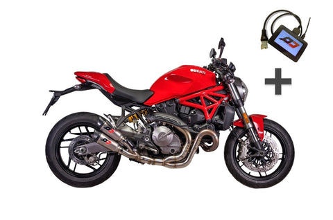 QD EXHAUST DUCATI Bundle offer! Ducati Monster 821 Twin Gunshot + QD ECU Tuning