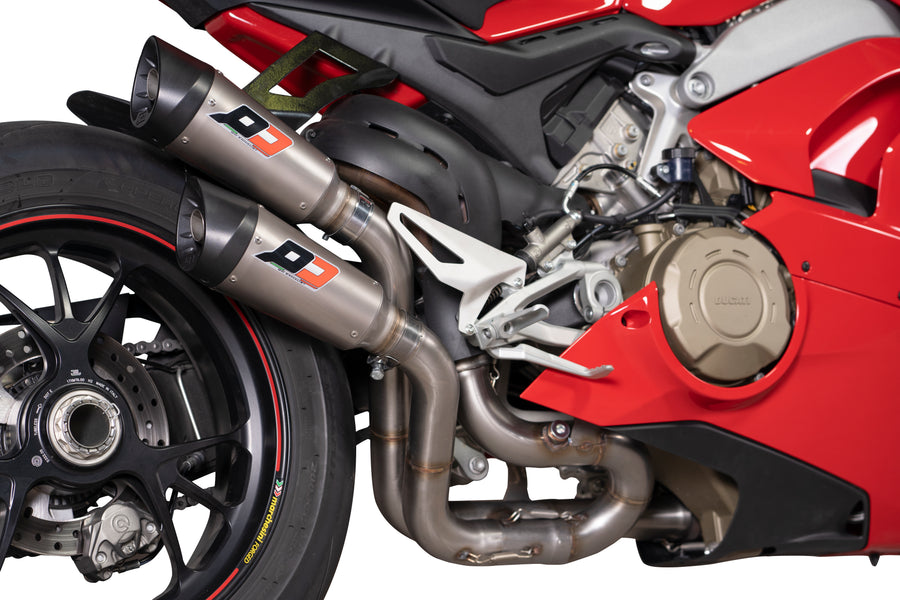 QD EXHAUST DUCATI DUCATI Panigale V4 Semi-full system Twin Gunshot euro4