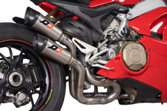 QD EXHAUST DUCATI DUCATI Panigale V4 Semi-full system Twin Gunshot euro4