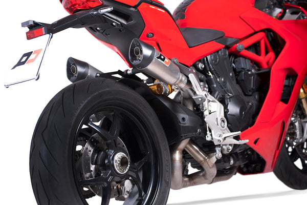 QD EXHAUST DUCAT Ducati Supersport Full System 3/4 Twin Gunshot Titanium