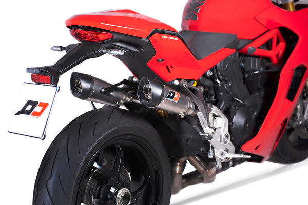 QD EXHAUST DUCAT Ducati Supersport Full System 3/4 Twin Gunshot Titanium
