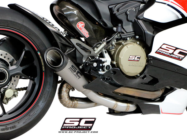 SC PROJECT DUCATI PANIGALE 1199 S1 TITANIUM MUFFLER WITH LINK PIPE / D11-T41T