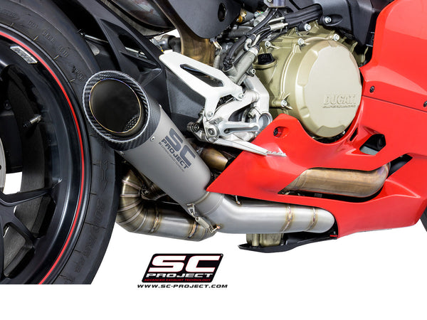 SC PROJECT DUCATI PANIGALE 1299 S1 EXHAUST WITH LINK PIPE / D22-T41T