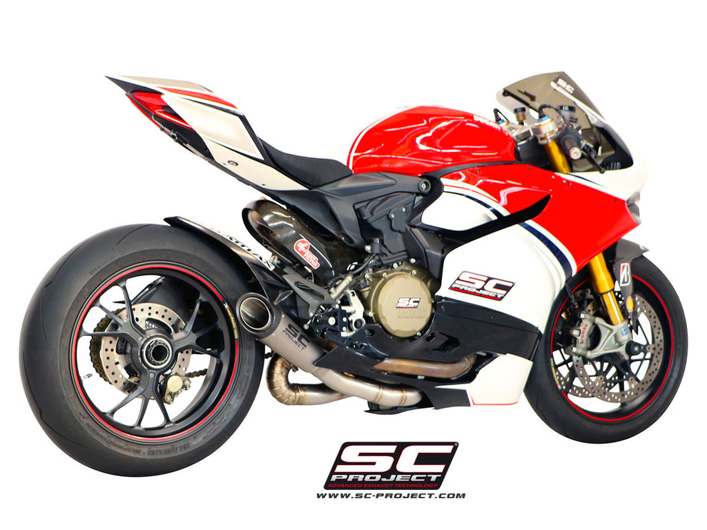 SC PROJECT DUCATI PANIGALE 1199 S1 TITANIUM MUFFLER WITH LINK PIPE