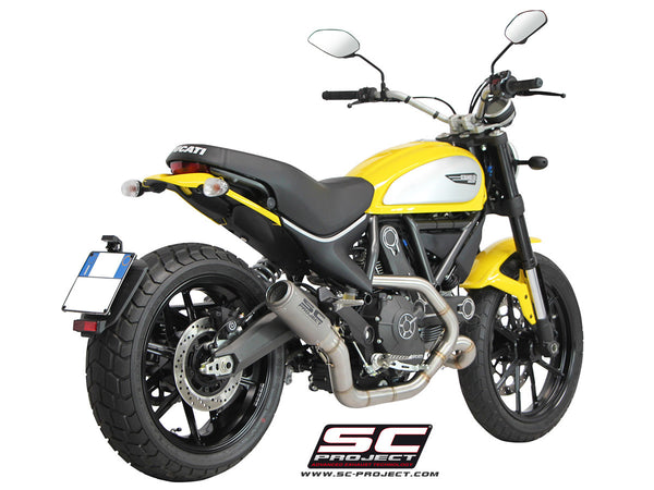 SC PROJECT DUCATI SCRAMBLER CR-T 2-1 FULL SYSTEM EXHAUST - LOW POSITION