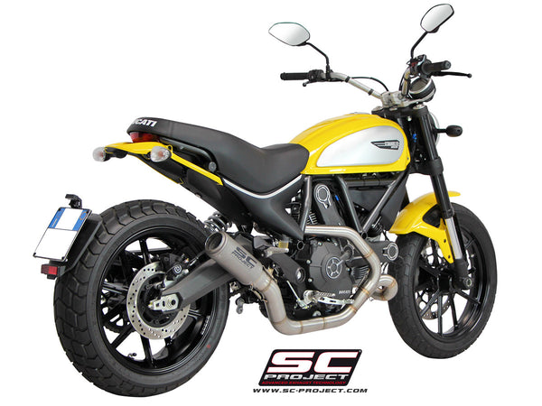 SC PROJECT DUCATI SCRAMBLER CR-T 2-1 FULL SYSTEM EXHAUST - LOW POSITION