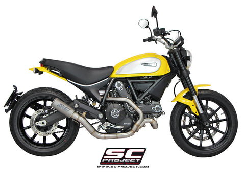 SC PROJECT DUCATI SCRAMBLER CR-T 2-1 FULL SYSTEM EXHAUST - LOW POSITION