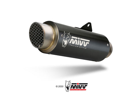 MIVV DUCATI MONSTER 821 2018 > 2020 GP PRO BLACK STAINLESS STEEL Exhausts