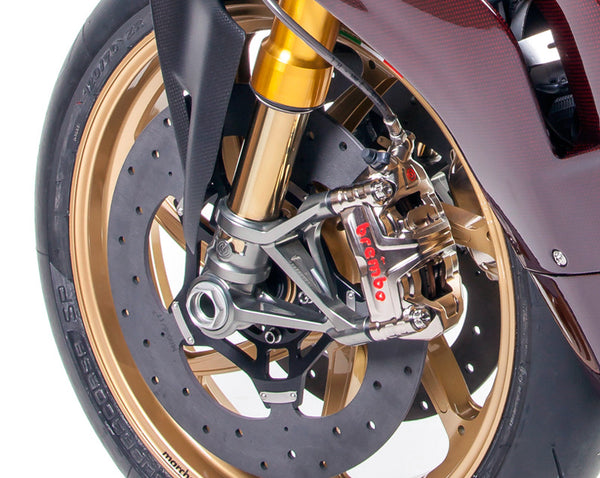 MOTOCORSE MOTO CORSE  102130140 _ OHLINS FRONT FORKS KIT WITH BILLET ALUMINIUM CALIPER RADIAL MOUNTS FOR DUCATI PANIGALE V2 / V4