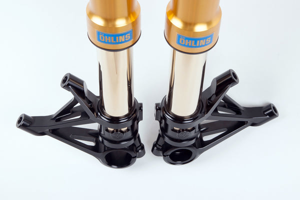 MOTOCORSE MOTO CORSE  102130140 _ OHLINS FRONT FORKS KIT WITH BILLET ALUMINIUM CALIPER RADIAL MOUNTS FOR DUCATI PANIGALE V2 / V4