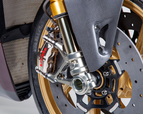 MOTOCORSE MOTO CORSE  102130140 _ OHLINS FRONT FORKS KIT WITH BILLET ALUMINIUM CALIPER RADIAL MOUNTS FOR DUCATI PANIGALE V2 / V4