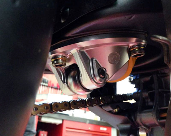 MOTO CORSE Machined from solid alluminium rear suspension lower support 104135035