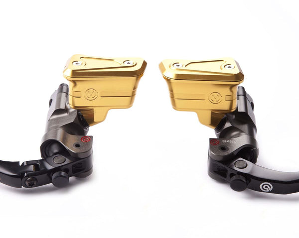 MOTO CORSE Machined from solid Brake and Clutch oil reservoirs kit for Brembo radial racing pumps 107147070