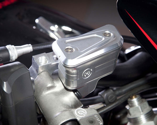 MOTO CORSE Machined from solid Brake and Clutch oil reservoirs kit for Brembo radial racing pumps 107147070
