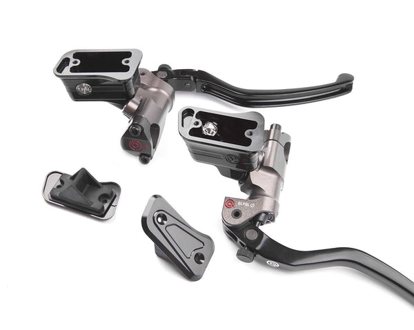 MOTO CORSE Machined from solid Brake and Clutch oil reservoirs kit for Brembo radial racing pumps 107147070