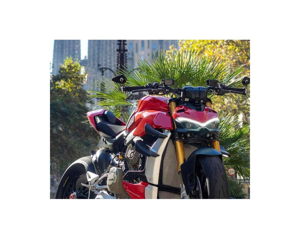 MOTO CORSE Machined from solid Brake oil reservoir kit for Brembo semi-radial OEM pump Streetfighter V4 MY2020