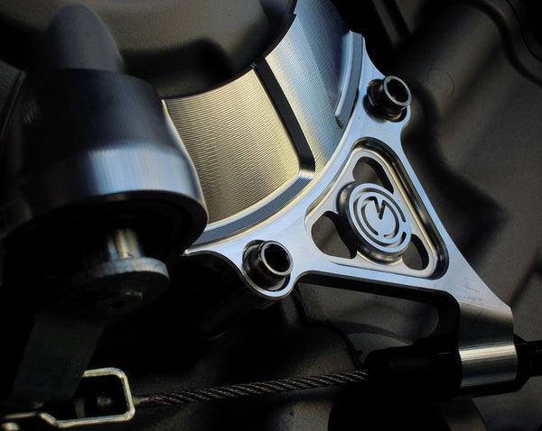 MOTO CORSE Machined from solid clutch cover protection with clutch cable bracket 104110045