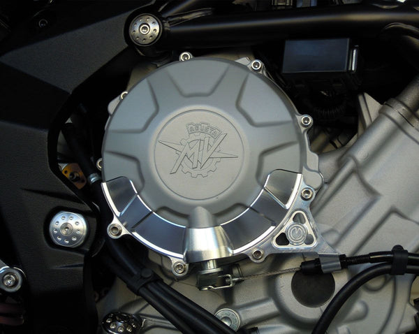 MOTO CORSE Machined from solid clutch cover protection with clutch cable bracket 104110045