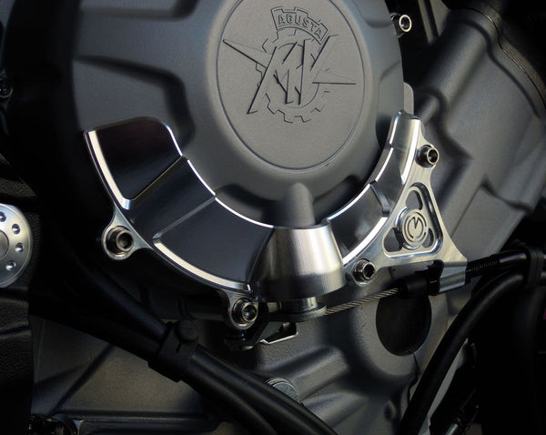 MOTO CORSE Machined from solid clutch cover protection with clutch cable bracket 104110045