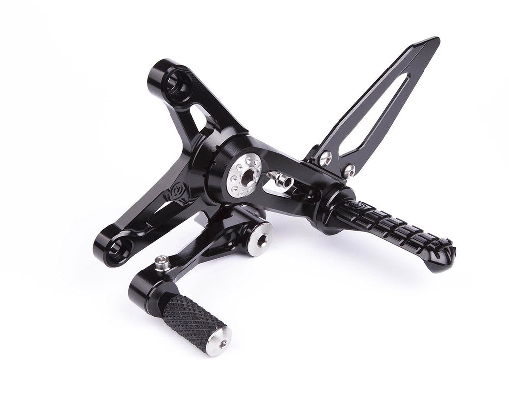 MOTO CORSE Machined from solid complete riding adjustable footpegs kit 104191105