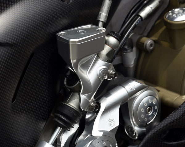 MOTO CORSE Machined from solid Rear Brake oil reservoir kit for Brembo OEM pump Panigale/Streetfighter V4 2021 (EURO5)