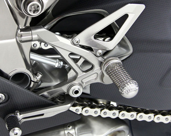 MOTO CORSE Machined from solid riding adjustable footpegs kit with titanium screws 102191185