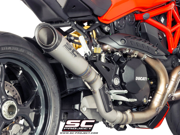 SC PROJECT DUCATI MONSTER 1200 R S1 TITANIUM MUFFLER WITH LINK PIPE / D18-T41T