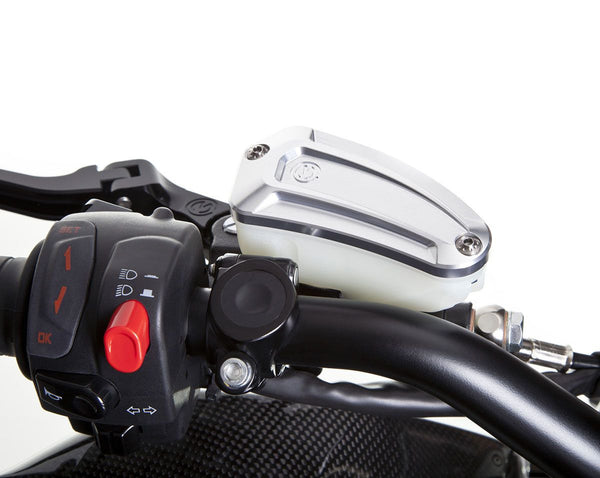MOTO CORSE New Design oil reservoir cap with Titanium screws for OEM Nissin clutch master cylinder 104147052
