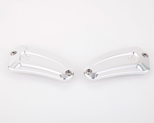MOTO CORSE New Design pair oil reservoir caps with Titanium screws for OEM Nissin clutch and brake master cylinders 104147050
