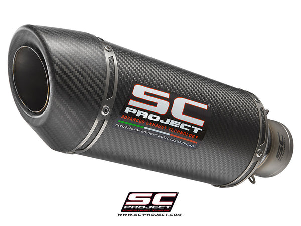 SC PROJECT OVAL RACING MUFFLER WITH TITANIUM CNC MACHINED BUSHING